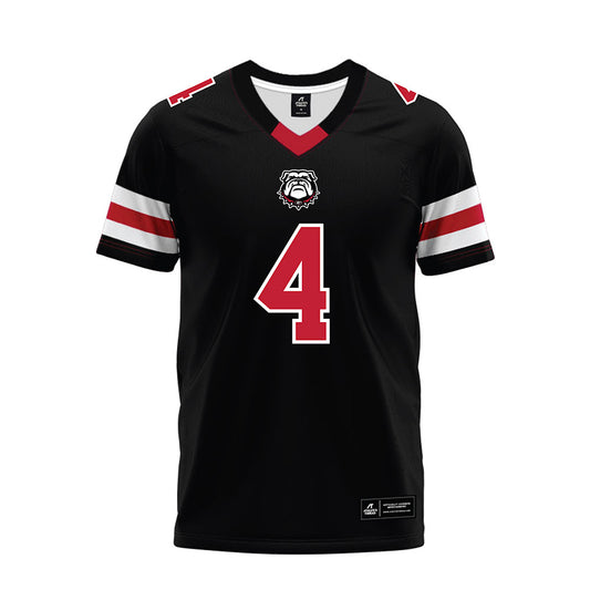 Georgia - NCAA Football : KJ Bolden - Black Premium Football Jersey-0