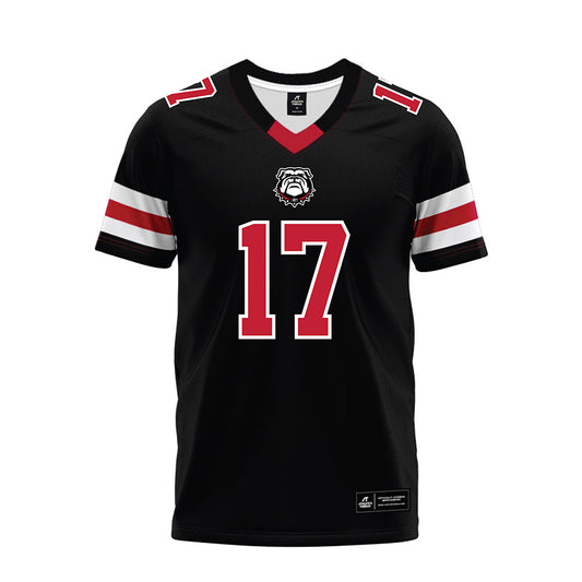 Georgia - NCAA Football : Jaylan Morgan - Black Premium Football Jersey-0