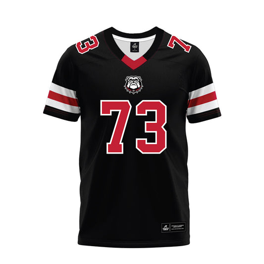 Georgia - NCAA Football : Juan Gaston Jr - Black Premium Football Jersey-0