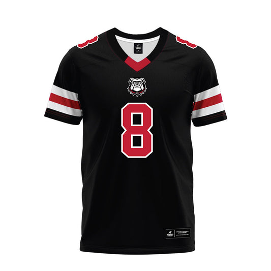 Georgia - NCAA Football : Joenel Aguero - Black Premium Football Jersey-0
