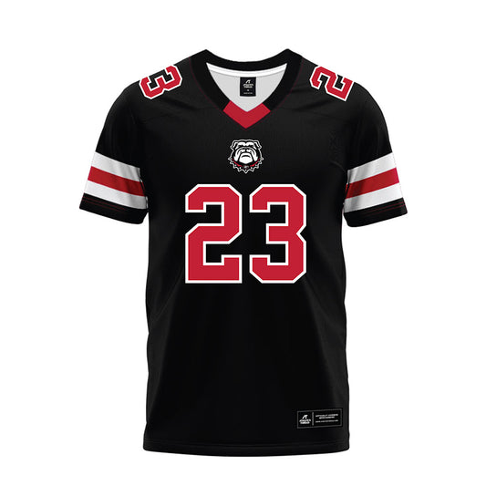 Georgia - NCAA Football : Ondre Evans - Black Premium Football Jersey-0