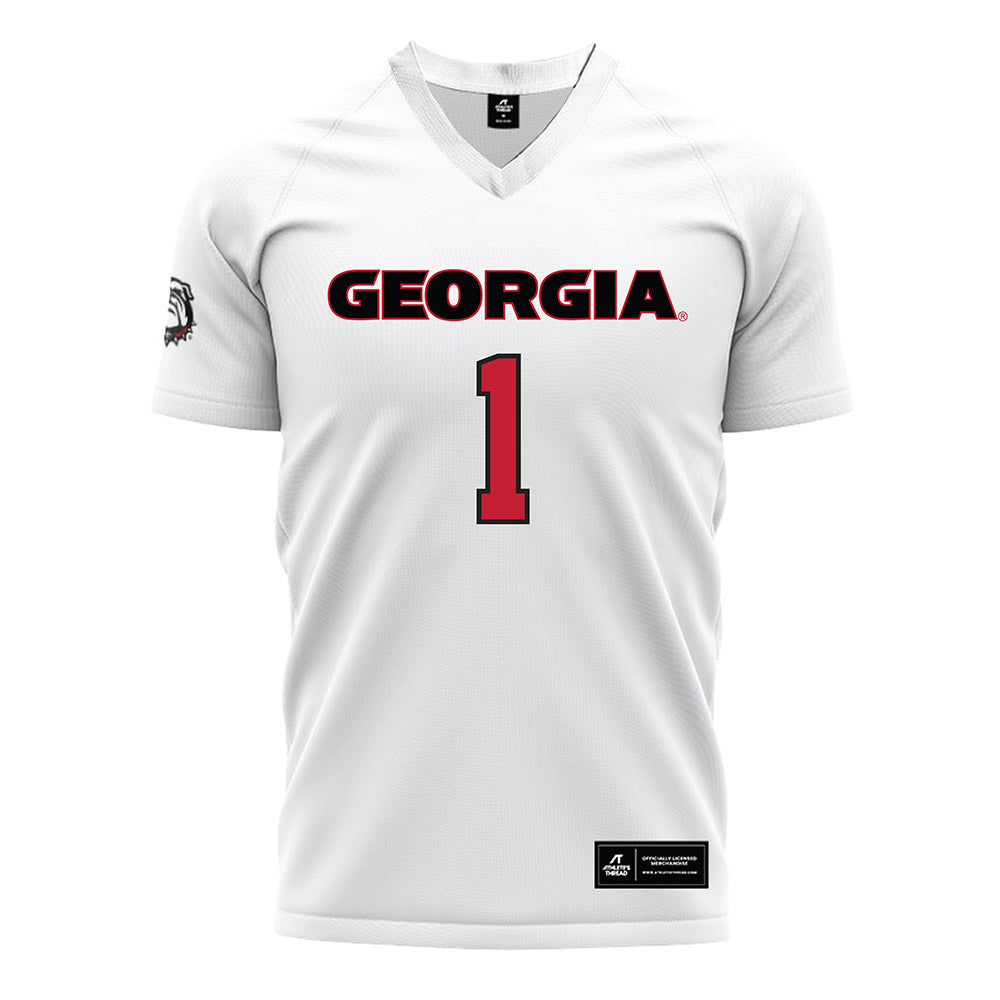 Georgia - NCAA Women's Soccer : Jordan Brown - White Soccer Jersey-0