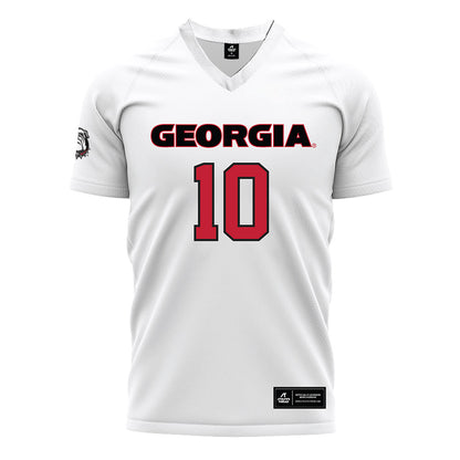 Georgia - NCAA Women's Soccer : Summer Denigan - White Soccer Jersey-0