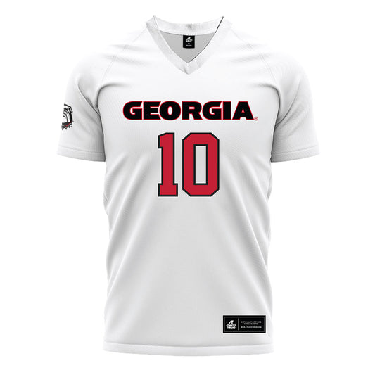 Georgia - NCAA Women's Soccer : Summer Denigan - White Soccer Jersey-0