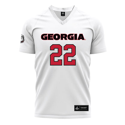 Georgia - NCAA Women's Soccer : Cate Hardin - White Soccer Jersey-0