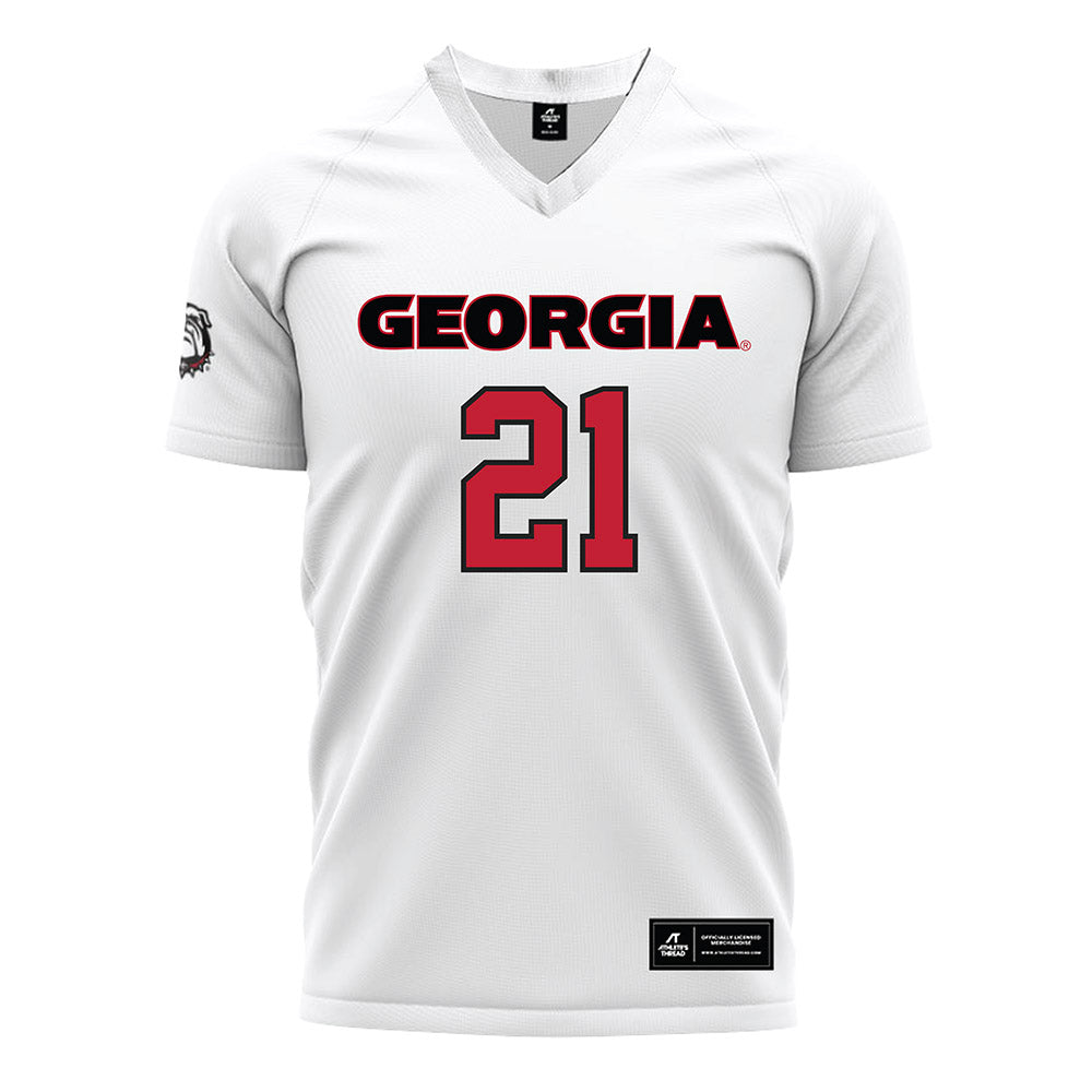 Georgia - NCAA Women's Soccer : Devon Winters - White Soccer Jersey-0
