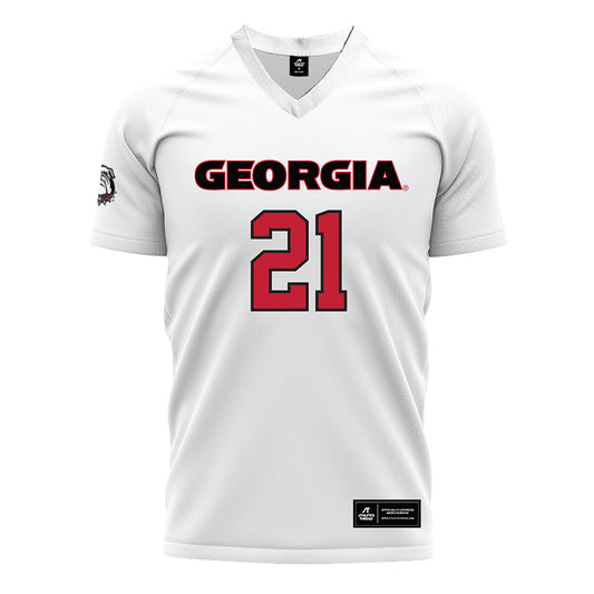 Georgia - NCAA Women's Soccer : Devon Winters - White Soccer Jersey-0