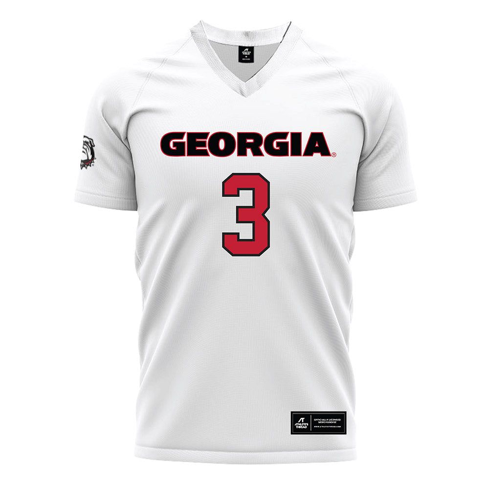 Georgia - NCAA Women's Soccer : Virginia Odom - White Soccer Jersey-0