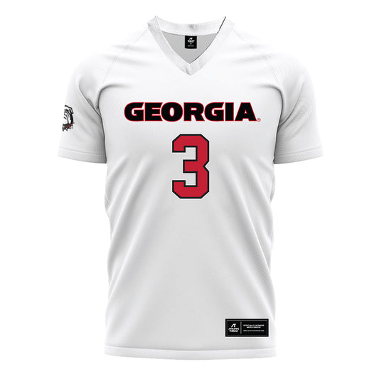 Georgia - NCAA Women's Soccer : Virginia Odom - White Soccer Jersey-0