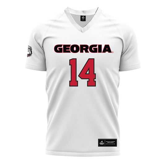 Georgia - NCAA Women's Soccer : Hannah Folliard - White Soccer Jersey-0