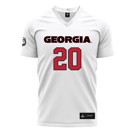 Georgia - NCAA Women's Soccer : Abby Unkraut - White Soccer Jersey-0
