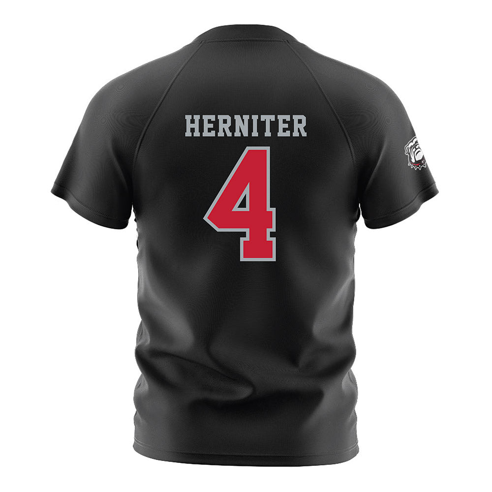 Georgia - NCAA Women's Soccer : Madeline Herniter - Black Soccer Jersey-1