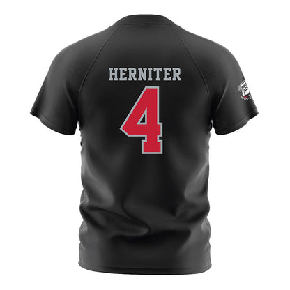 Georgia - NCAA Women's Soccer : Madeline Herniter - Black Soccer Jersey-1