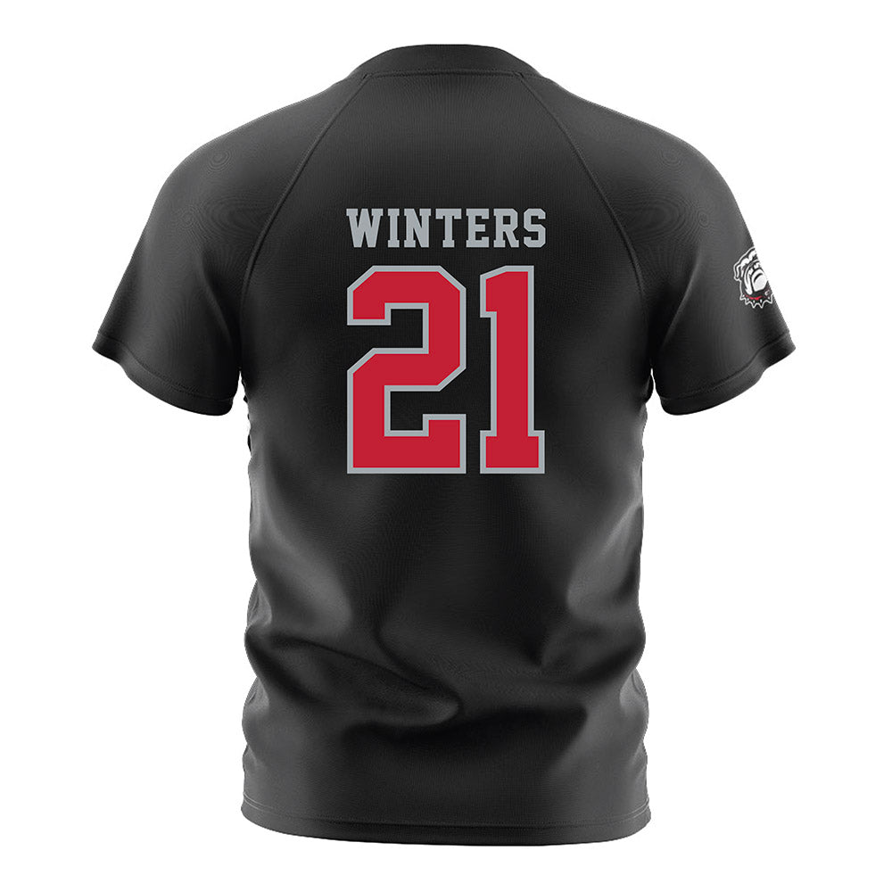 Georgia - NCAA Women's Soccer : Devon Winters - Black Soccer Jersey-1
