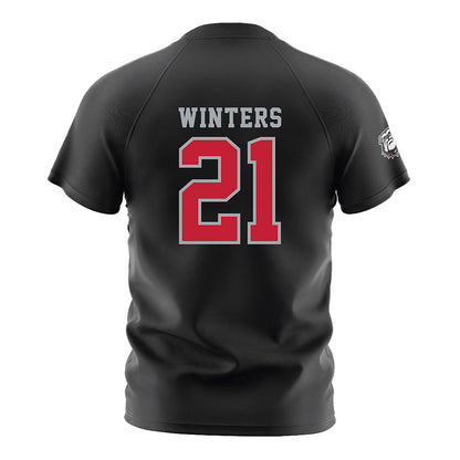 Georgia - NCAA Women's Soccer : Devon Winters - Black Soccer Jersey-1