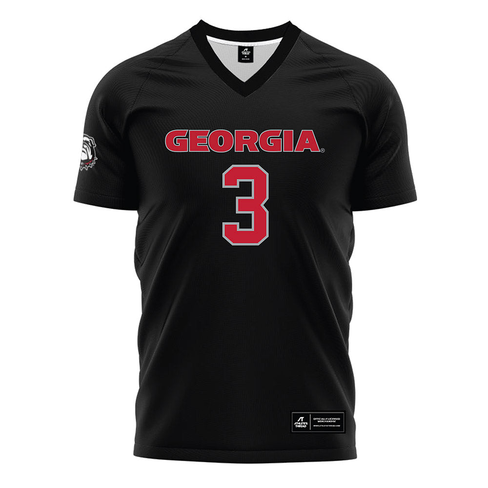 Georgia - NCAA Women's Soccer : Virginia Odom - Black Soccer Jersey-0