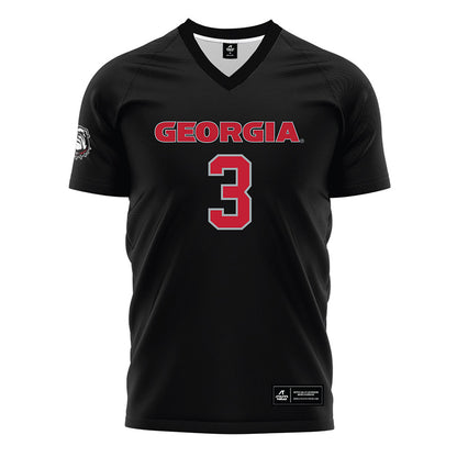 Georgia - NCAA Women's Soccer : Virginia Odom - Black Soccer Jersey-0