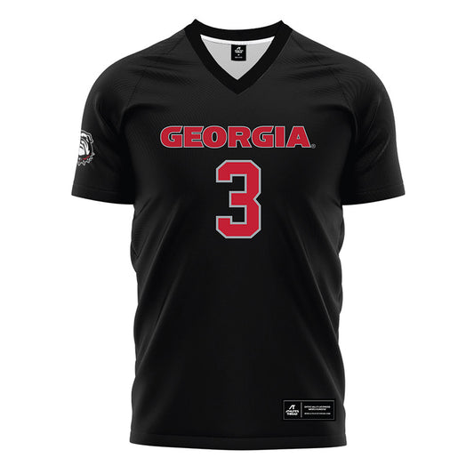 Georgia - NCAA Women's Soccer : Virginia Odom - Black Soccer Jersey-0