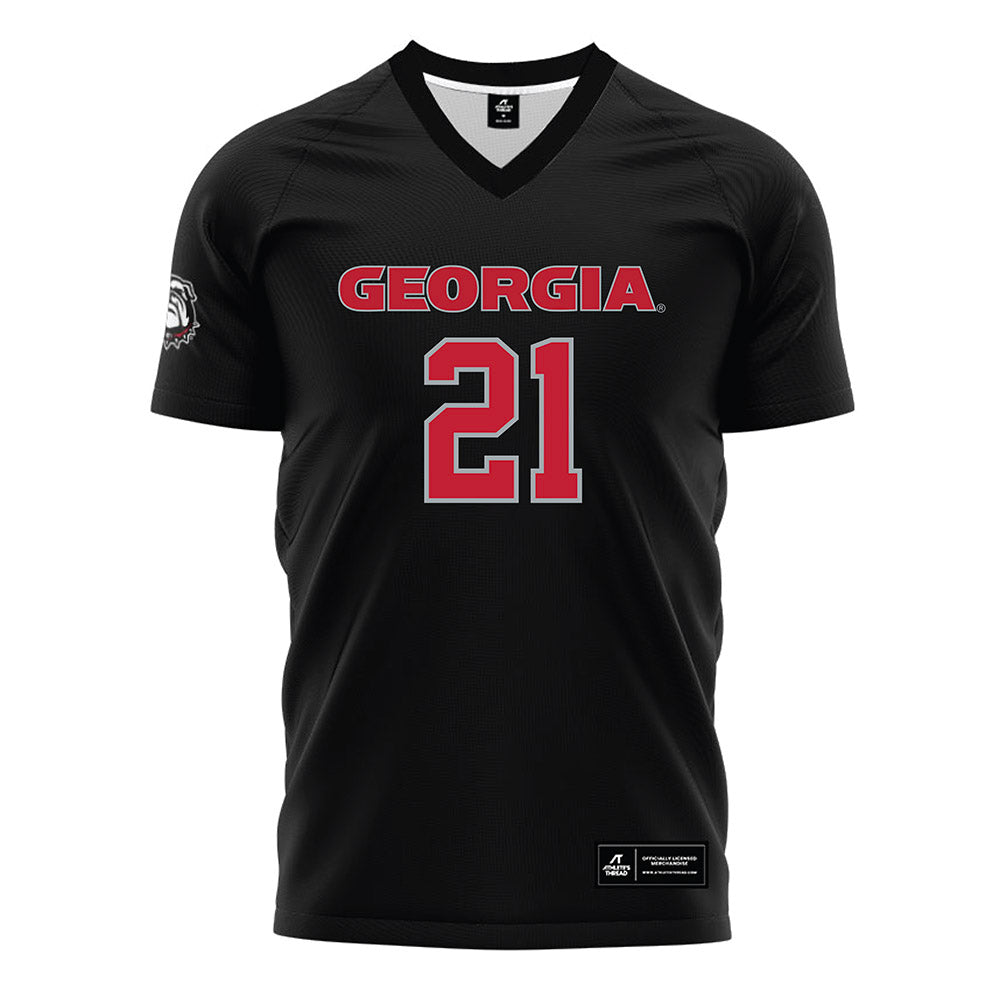 Georgia - NCAA Women's Soccer : Devon Winters - Black Soccer Jersey-0
