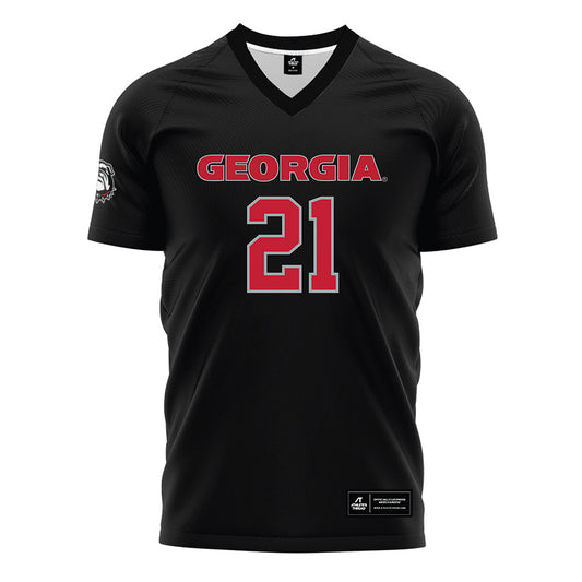 Georgia - NCAA Women's Soccer : Devon Winters - Black Soccer Jersey-0
