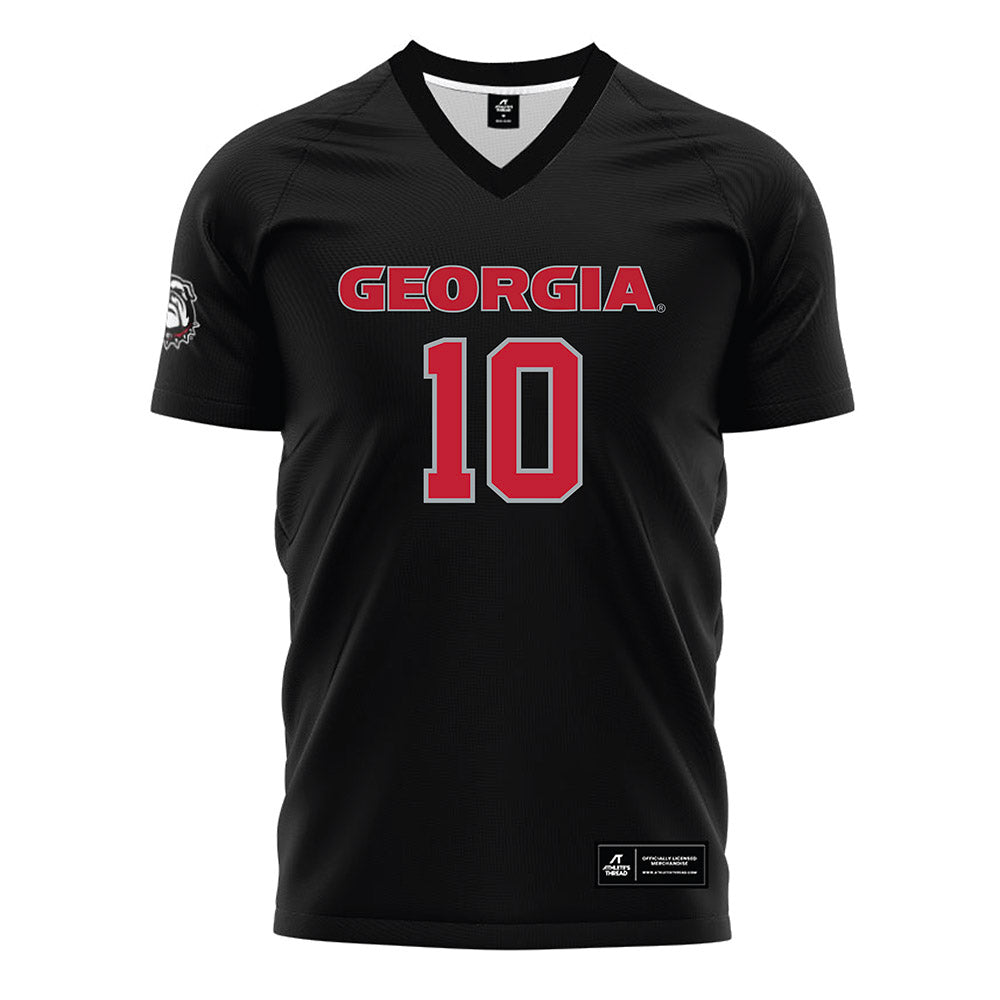 Georgia - NCAA Women's Soccer : Summer Denigan - Black Soccer Jersey-0
