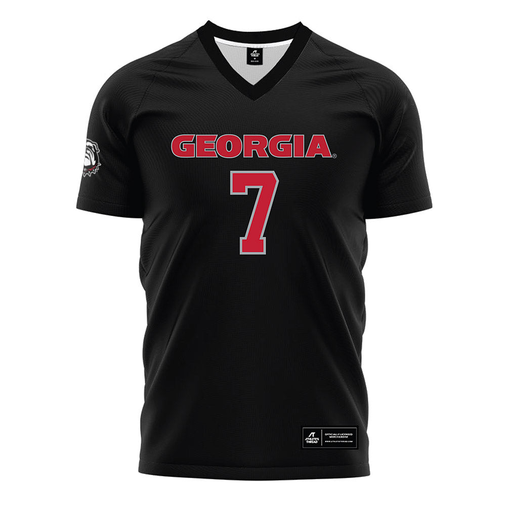 Georgia - NCAA Women's Soccer : Sophia Brelage - Black Soccer Jersey-0