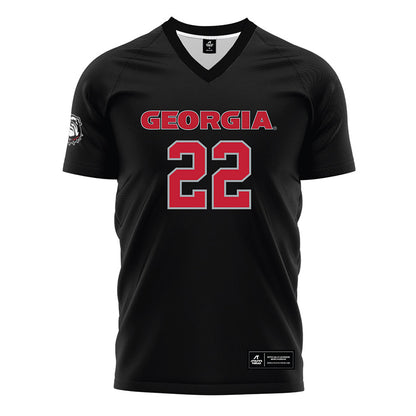 Georgia - NCAA Women's Soccer : Cate Hardin - Black Soccer Jersey-0