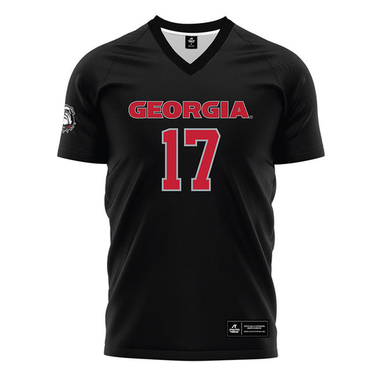 Georgia - NCAA Women's Soccer : Brooklyn Harris - Black Soccer Jersey-0
