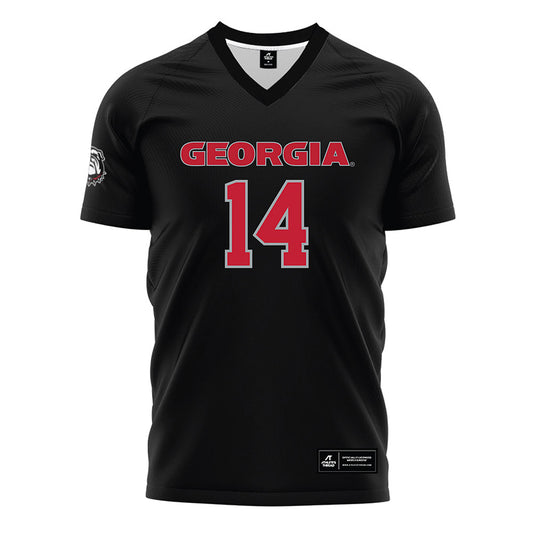 Georgia - NCAA Women's Soccer : Hannah Folliard - Black Soccer Jersey-0