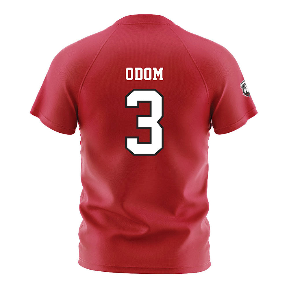 Georgia - NCAA Women's Soccer : Virginia Odom - Red Soccer Jersey-1
