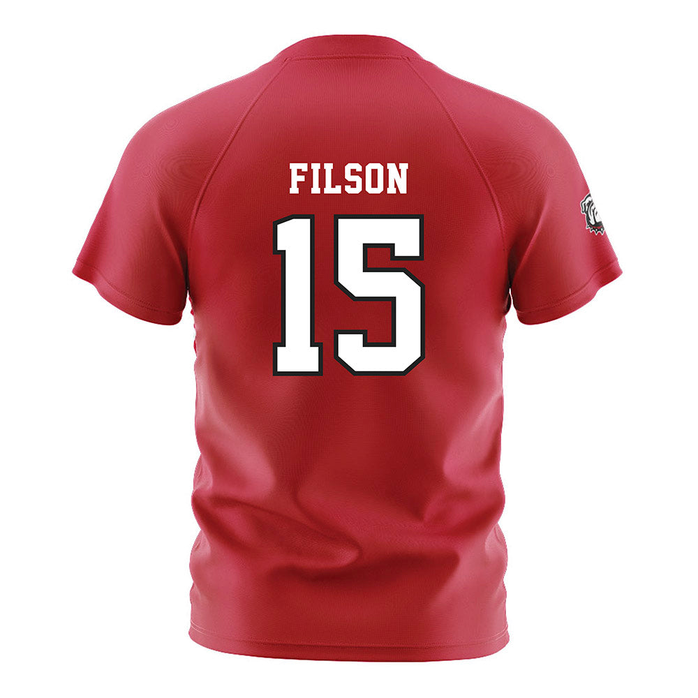 Georgia - NCAA Women's Soccer : Millie Filson - Red Soccer Jersey-1