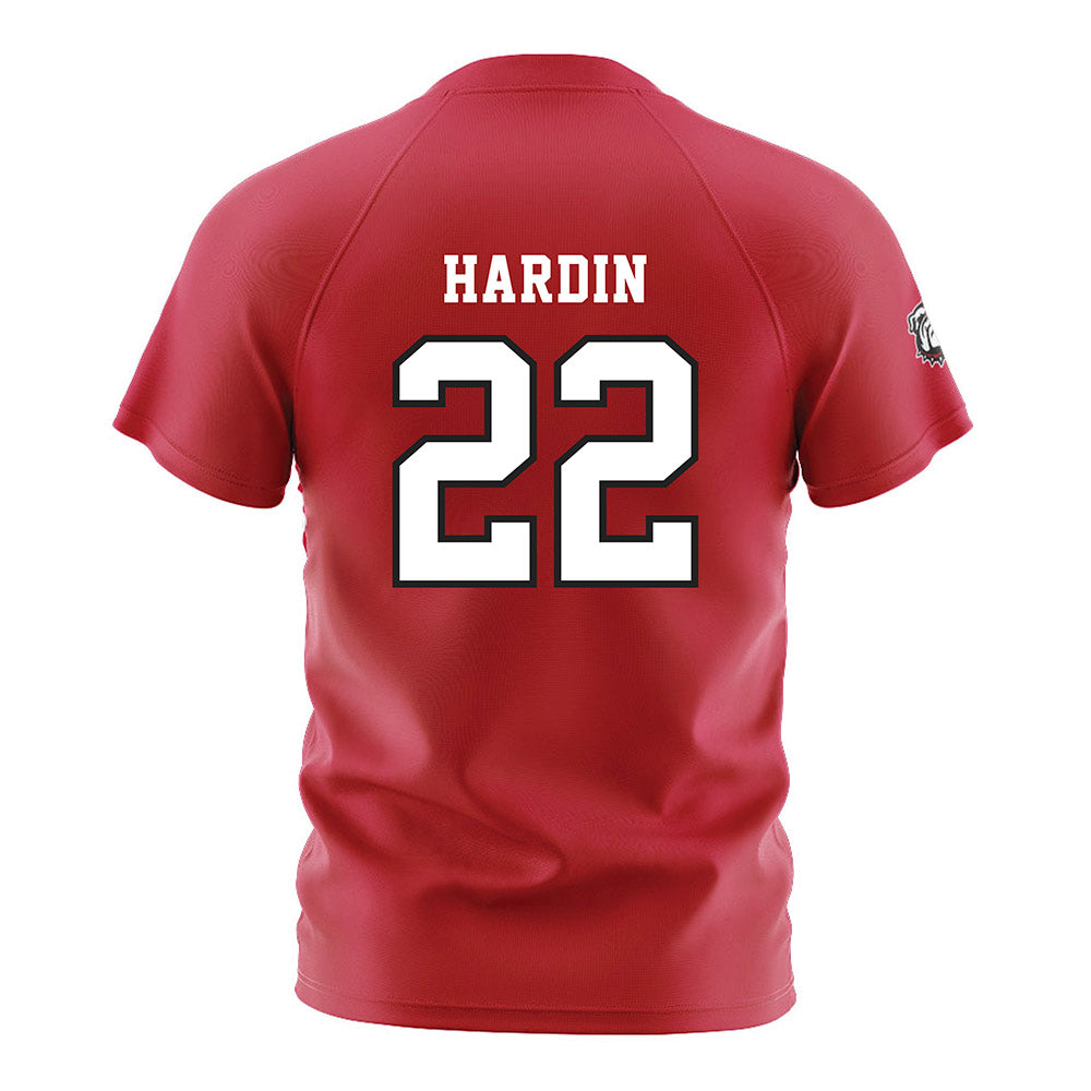 Georgia - NCAA Women's Soccer : Cate Hardin - Red Soccer Jersey-1