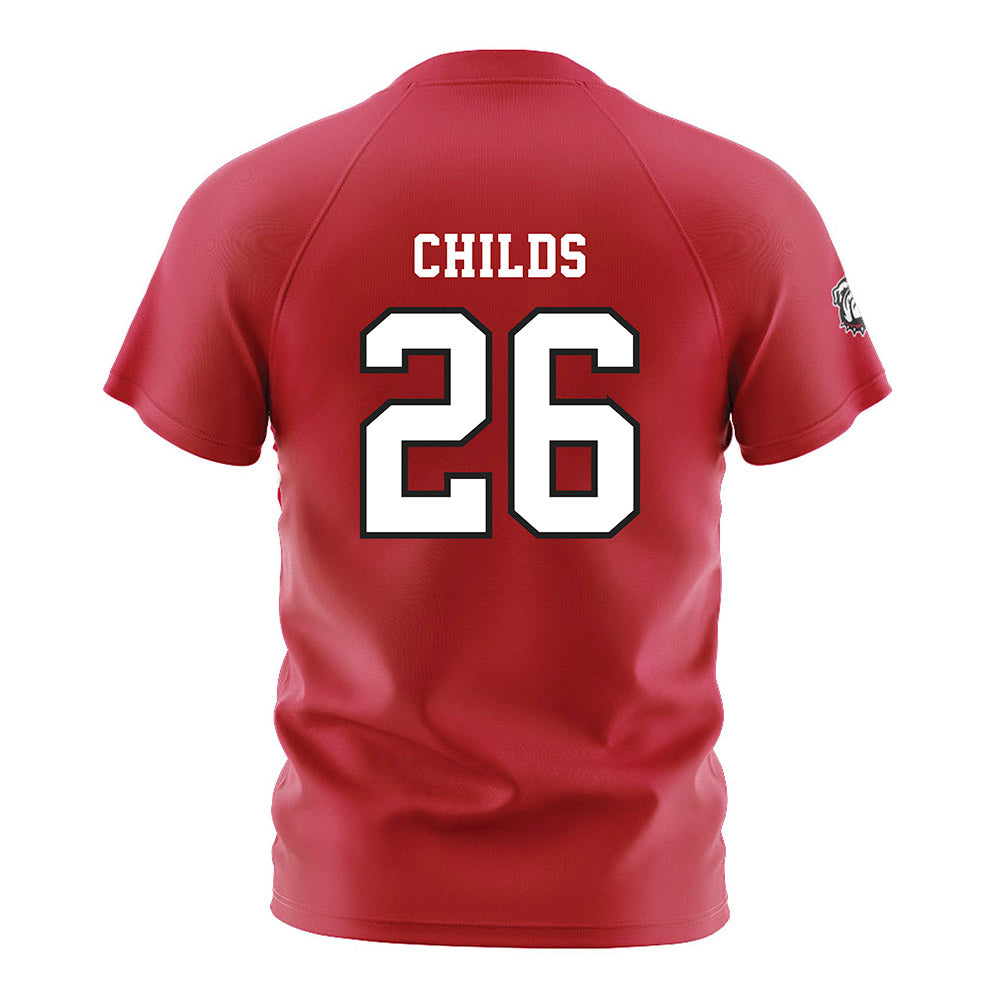Georgia - NCAA Women's Soccer : Mona Childs - Red Soccer Jersey-1
