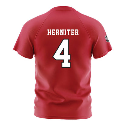 Georgia - NCAA Women's Soccer : Madeline Herniter - Red Soccer Jersey-1