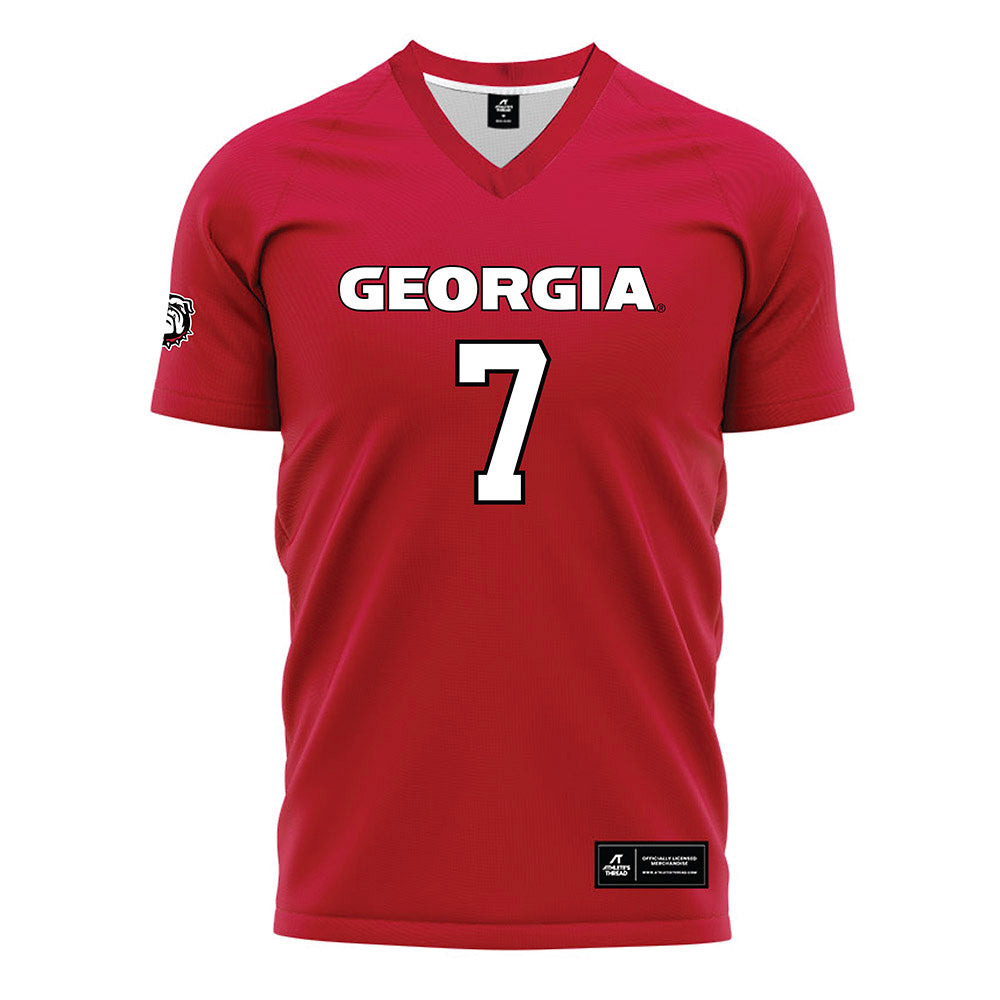 Georgia - NCAA Women's Soccer : Sophia Brelage - Red Soccer Jersey-0