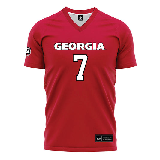 Georgia - NCAA Women's Soccer : Sophia Brelage - Red Soccer Jersey-0