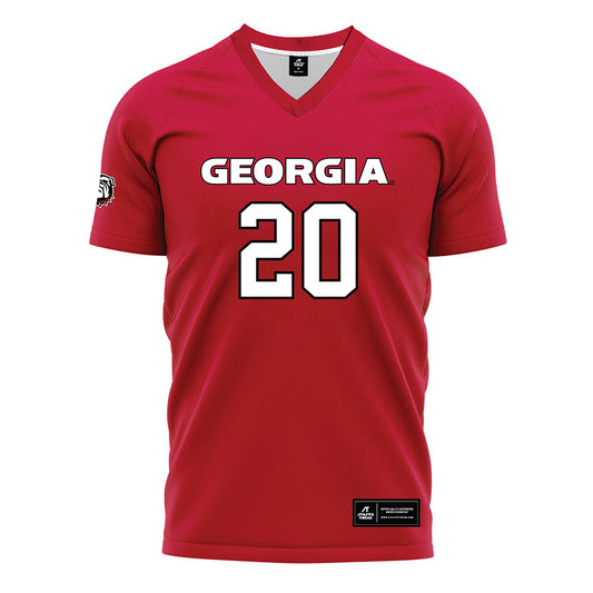 Georgia - NCAA Women's Soccer : Abby Unkraut - Red Soccer Jersey-0