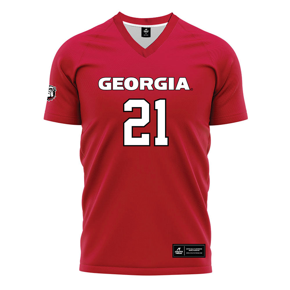 Georgia - NCAA Women's Soccer : Devon Winters - Red Soccer Jersey-0