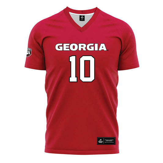 Georgia - NCAA Women's Soccer : Summer Denigan - Red Soccer Jersey-0