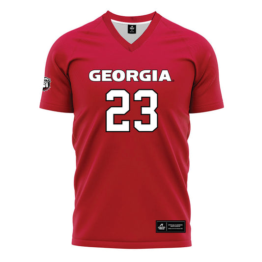 Georgia - NCAA Women's Soccer : Mya Townes - Red Soccer Jersey-0