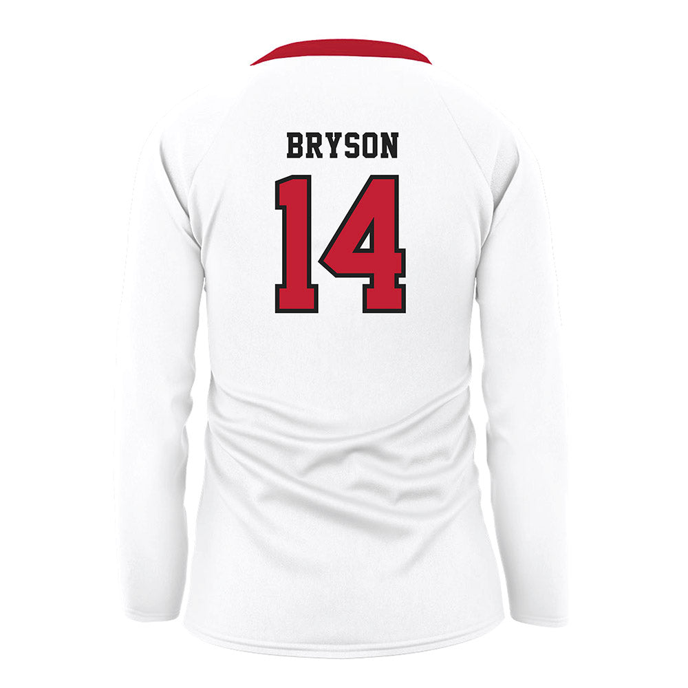 Georgia - NCAA Women's Volleyball : Emma Bryson - White Volleyball Jersey-1