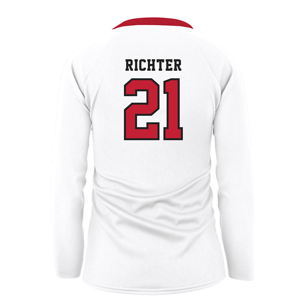 Georgia - NCAA Women's Volleyball : Alexandra Richter - White Volleyball Jersey-1