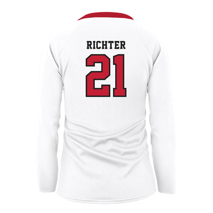 Georgia - NCAA Women's Volleyball : Alexandra Richter - White Volleyball Jersey-1