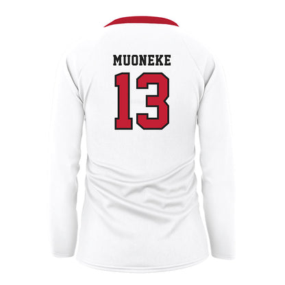 Georgia - NCAA Women's Volleyball : Bianna Muoneke - White Volleyball Jersey-1