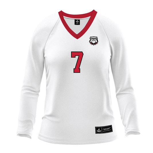 Georgia - NCAA Women's Volleyball : Keira Steininger - White Volleyball Jersey-0