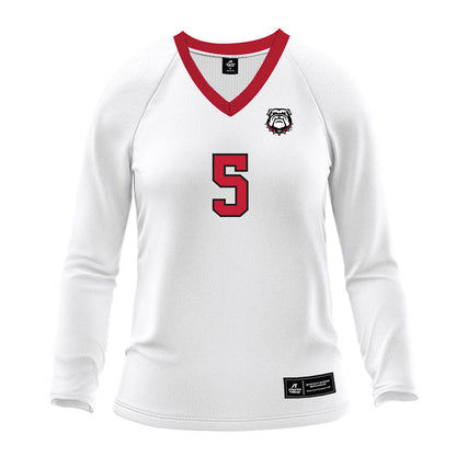 Georgia - NCAA Women's Volleyball : Makena Lim - White Volleyball Jersey-0