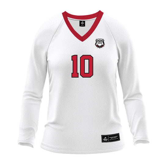 Georgia - NCAA Women's Volleyball : Estelle Haugen - White Volleyball Jersey-0