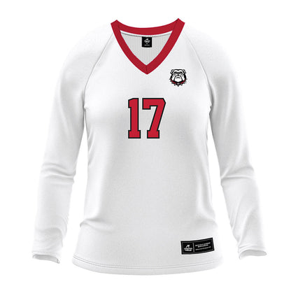 Georgia - NCAA Women's Volleyball : Kate Yoshimoto - White Volleyball Jersey-0