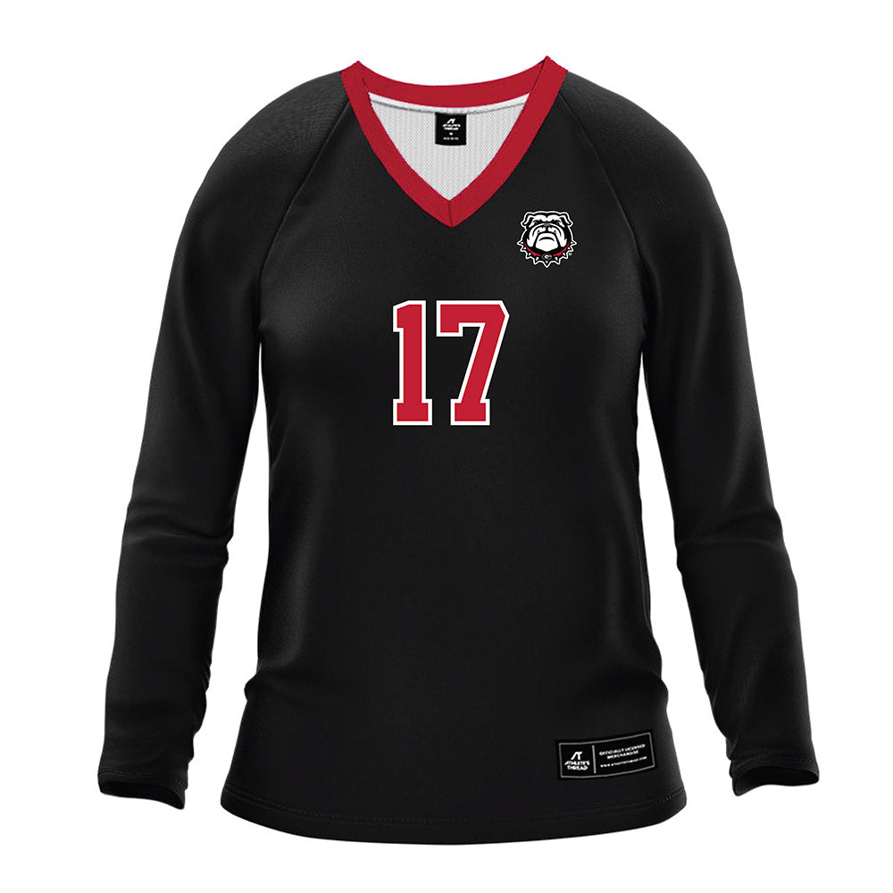 Georgia - NCAA Women's Volleyball : Kate Yoshimoto - Black Volleyball Jersey-0