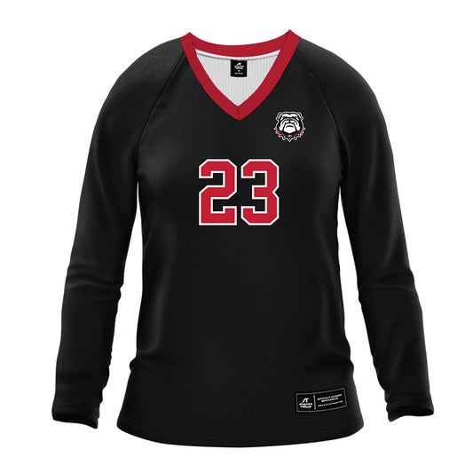Georgia - NCAA Women's Volleyball : Arianna Muoneke - Black Volleyball Jersey-0